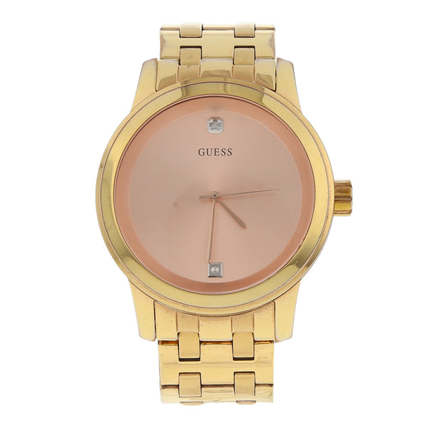 Reloj Guess para caballero en acero chapa.