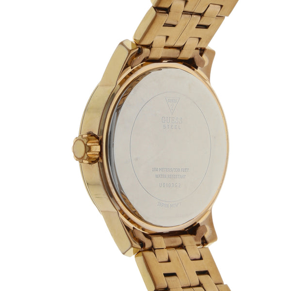 Reloj Guess para caballero en acero chapa.