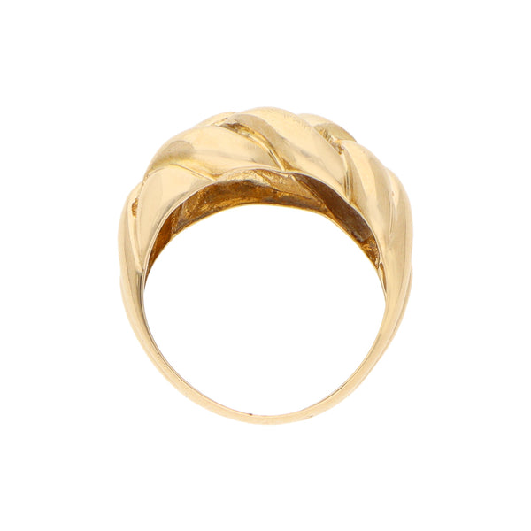 Anillo calado en oro amarillo 18 kilates.