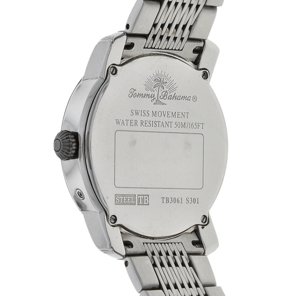 Reloj Tommy Bahama para caballero en acero inoxidable.