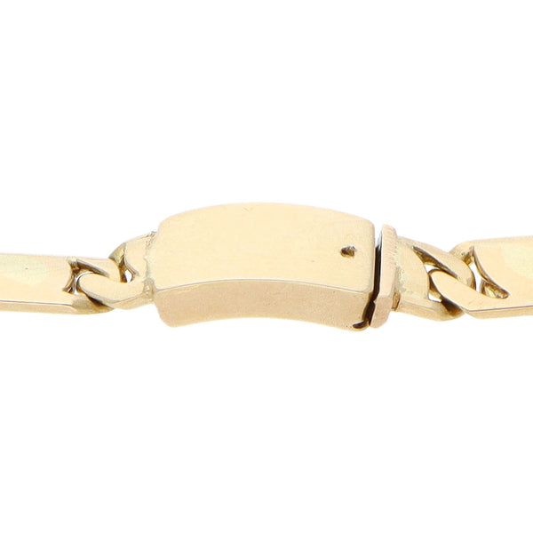 Pulsera eslabón nudo marino en oro amarillo 14 kilates.