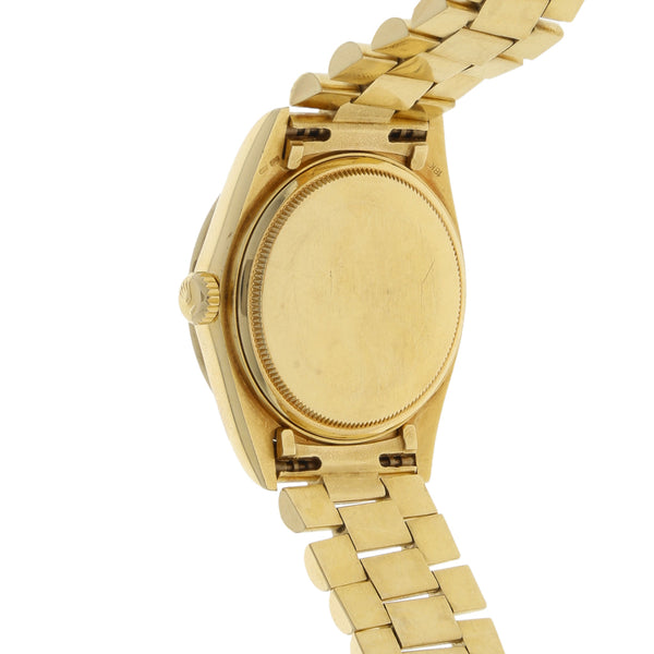 Reloj Rolex para caballero modelo Oyster Perpetual Date Just en oro amarillo 18 kilates.