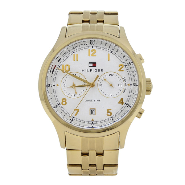 Reloj Tommy Hilfiger para caballero en acero chapa.