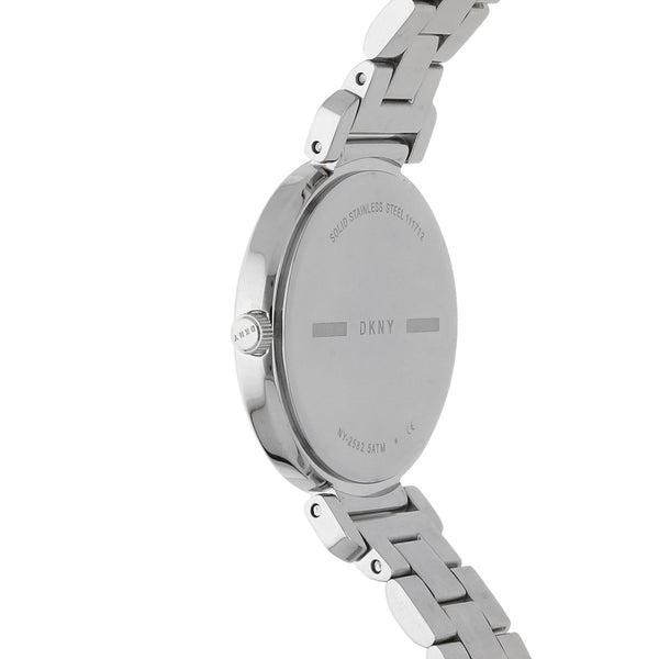 Reloj DKNY para dama en acero inoxidable.