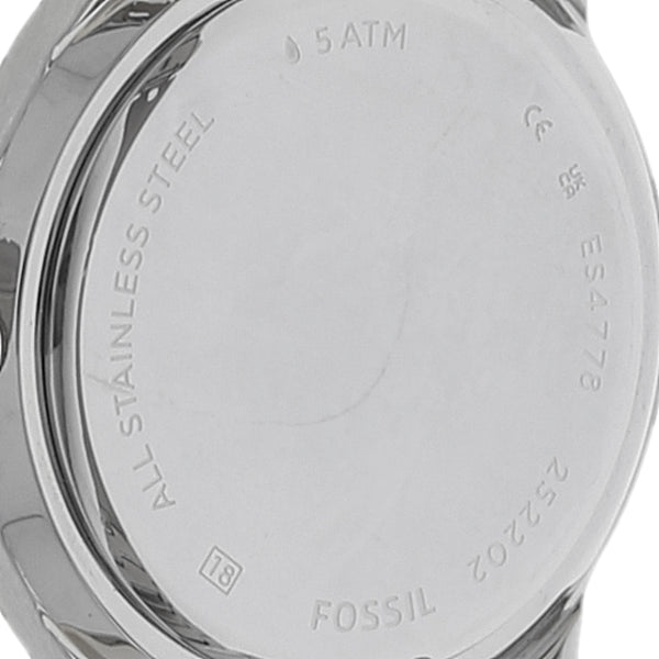 Reloj Fossil para dama en acero inoxidable.