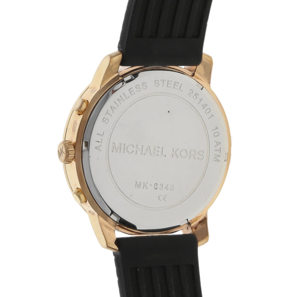 Reloj Michael Kors para caballero caja en acero chapa pulso silicona.