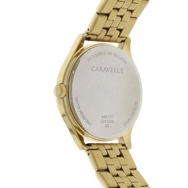 Reloj Caravelle para caballero en acero chapa.