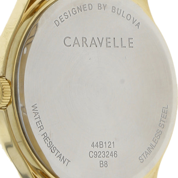 Reloj Caravelle para caballero en acero chapa.