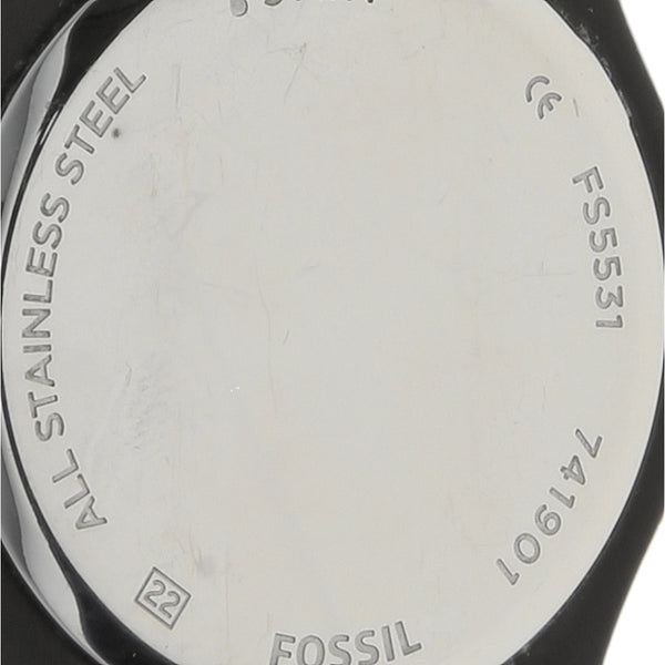 Reloj Fossil para caballero en acero esmalte.