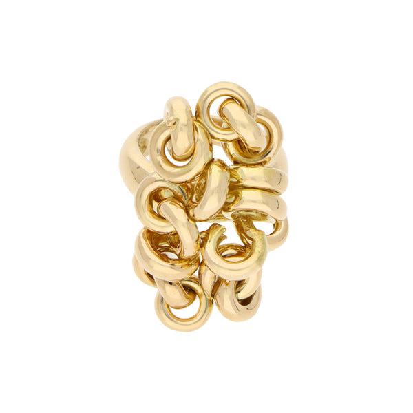 Anillo diseño especial firma Grisogono en oro amarillo 18 kilates.