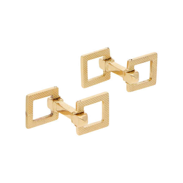 Mancuernillas diseño especial en oro amarillo 18 kilates.