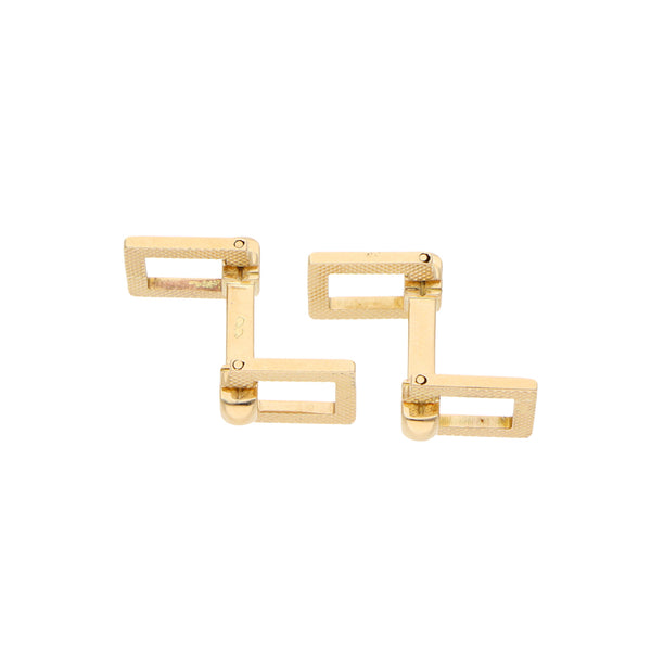 Mancuernillas diseño especial en oro amarillo 18 kilates.