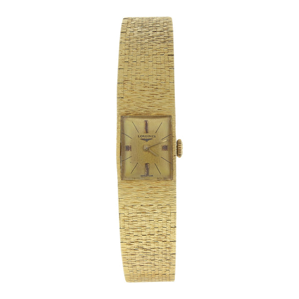 Reloj Longines para dama en oro amarillo 18 kilates.