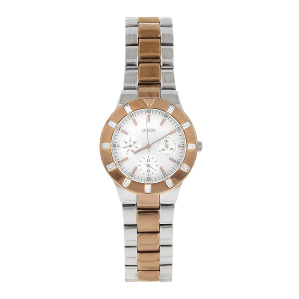 Reloj Guess para dama en acero inoxidable vistas chapa.