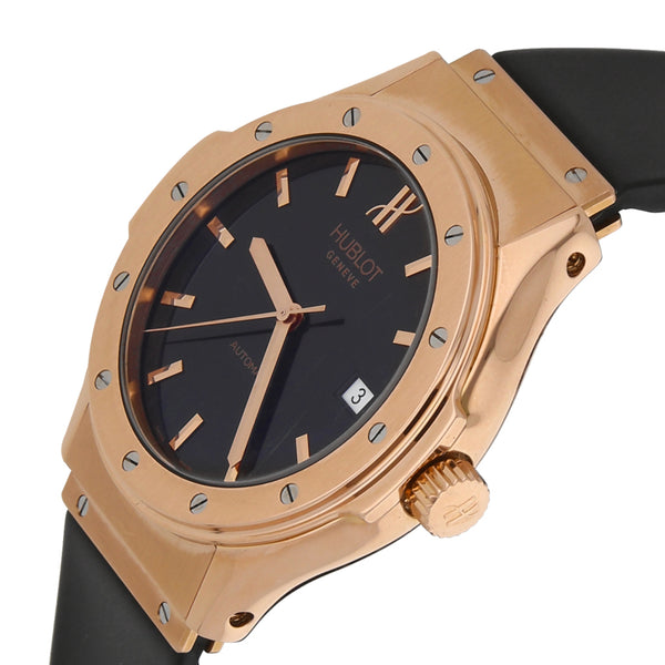 Reloj Hublot para caballero modelo Classic Fusion caja en oro rosa 18 kilates.