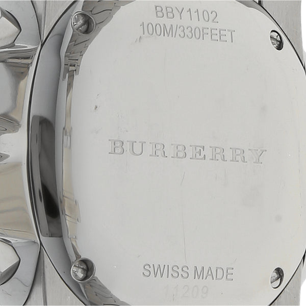 Reloj Burberry para caballero en acero inoxidable.