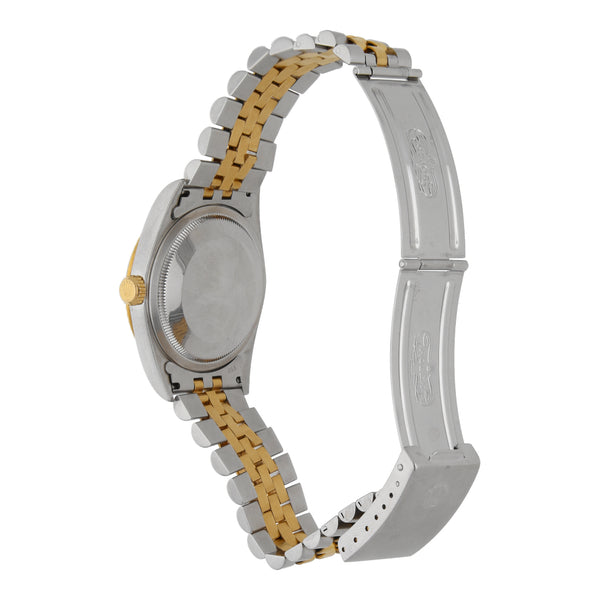 Reloj Rolex para caballero modelo Oyster Perpetual Date Just vistas en oro amarillo 18 kilates.
