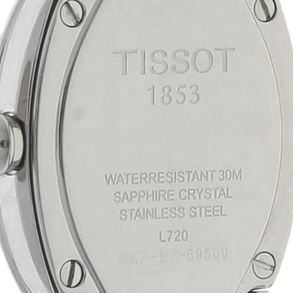 Reloj Tissot para dama en acero inoxidable.