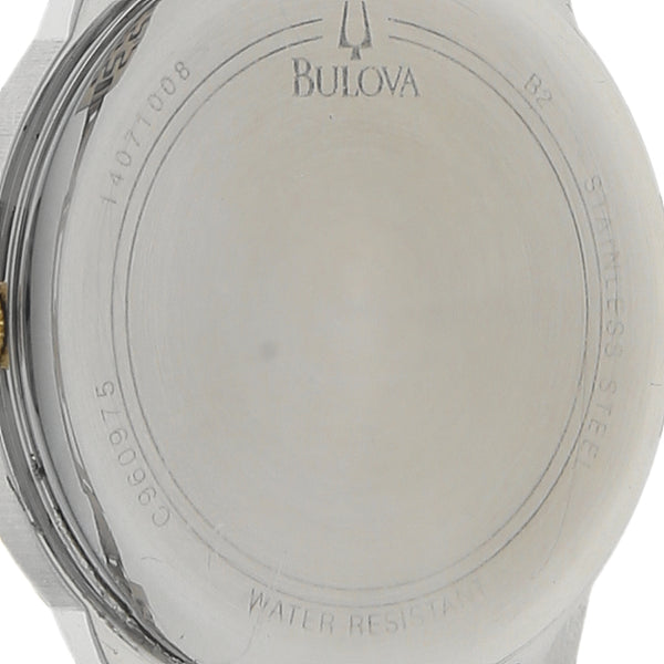 Reloj Bulova para caballero/unisex en acero inoxidable vistas chapa.