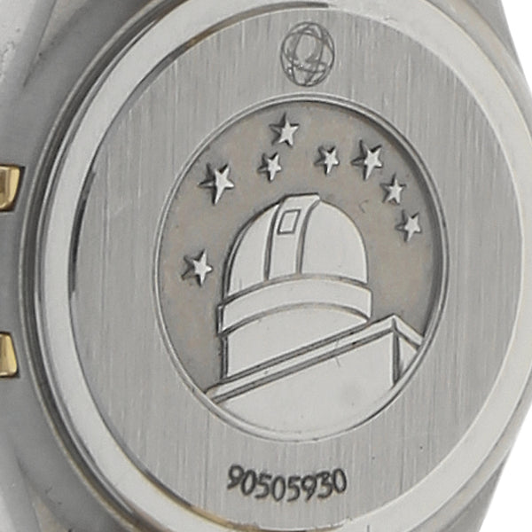 Reloj Omega para dama modelo Constellation con vistas en oro amarillo 18 kilates.