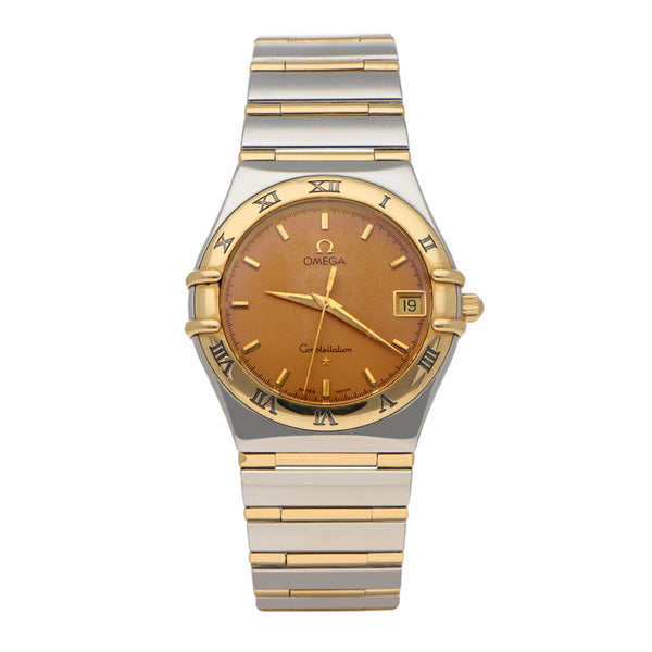 Reloj Omega para caballero modelo Constellation vistas en oro amarillo 18 kilates.