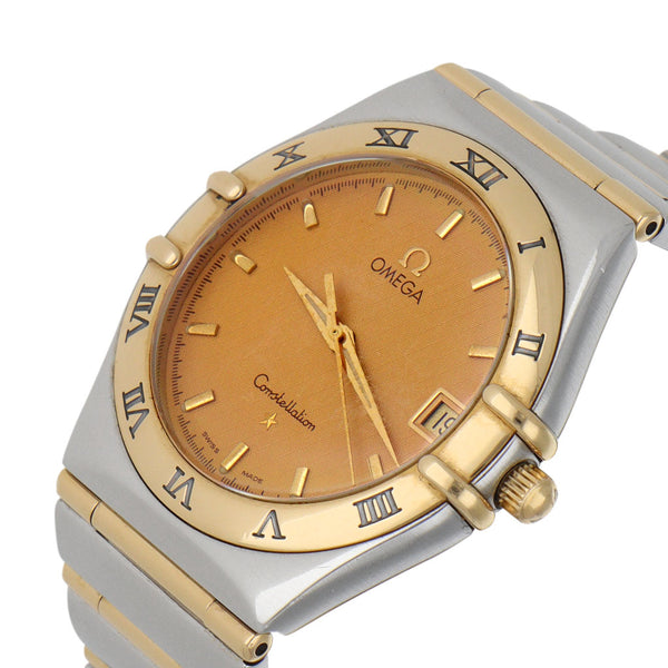 Reloj Omega para caballero modelo Constellation vistas en oro amarillo 18 kilates.