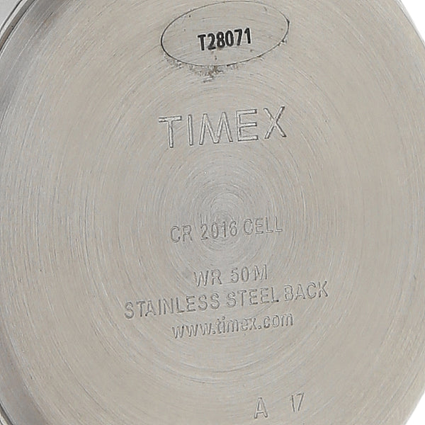 Reloj Timex para caballero caja en acero inoxidable correa piel.