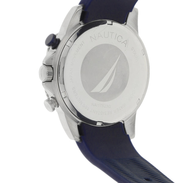 Reloj Nautica para caballero caja en acero inoxidable pulso silicona.