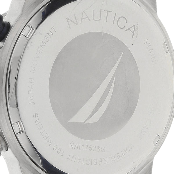 Reloj Nautica para caballero caja en acero inoxidable pulso silicona.