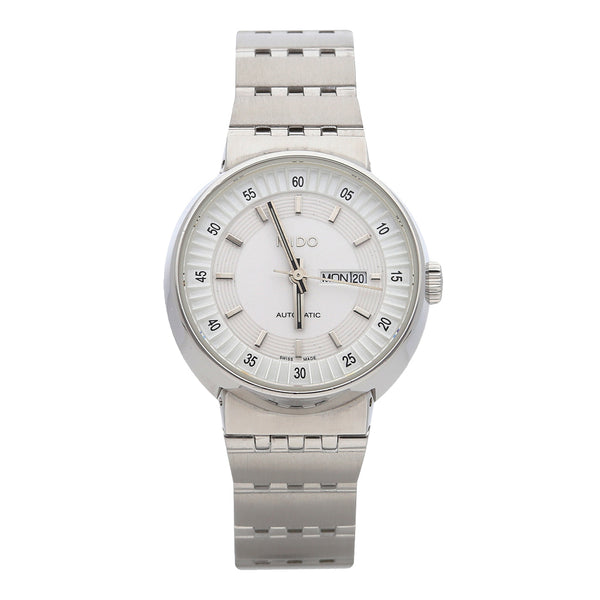 Reloj Mido para dama en acero inodidable.