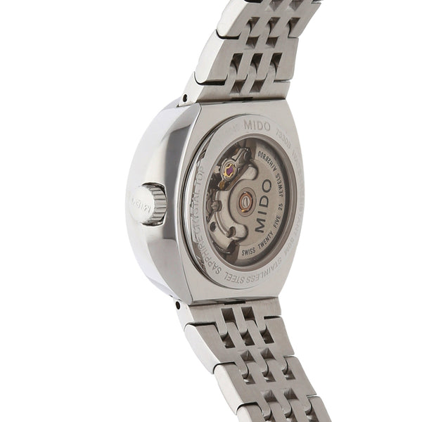 Reloj Mido para dama en acero inodidable.