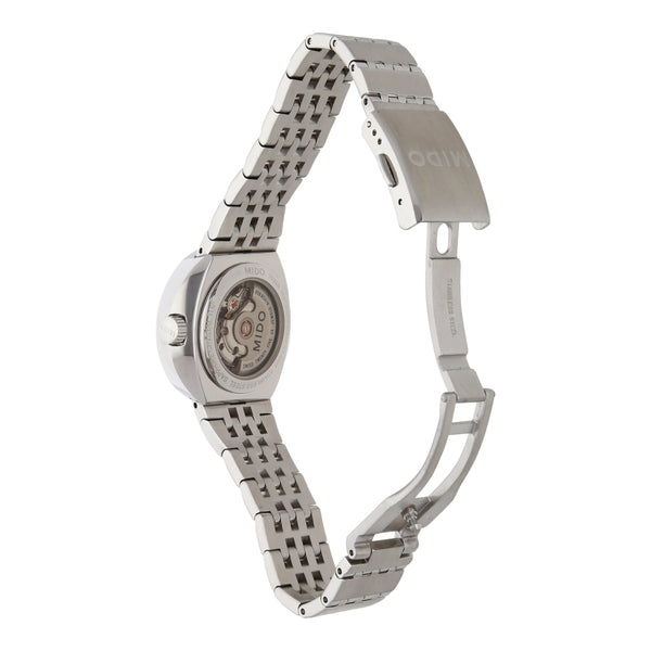 Reloj Mido para dama en acero inodidable.