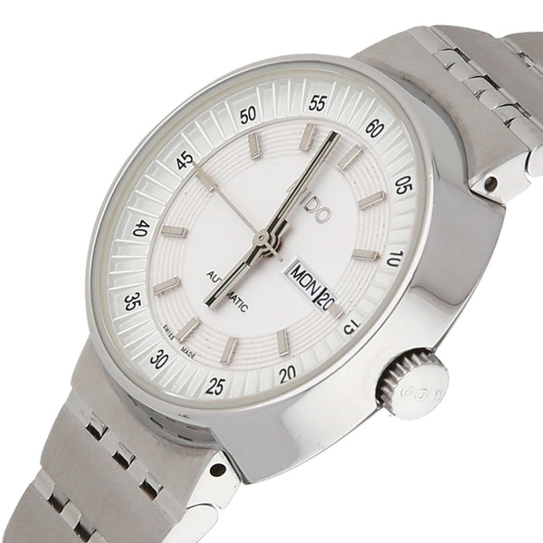 Reloj Mido para dama en acero inodidable.