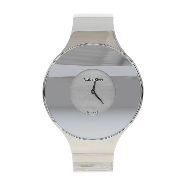 Reloj Calvin Klein para dama en acero inoxidable.