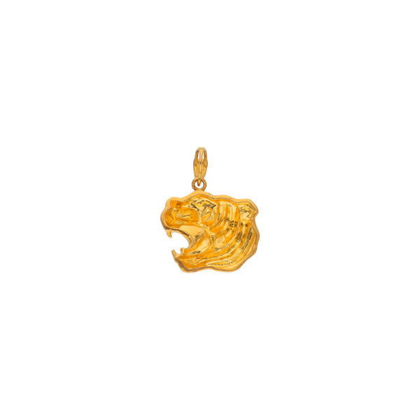 Dije diseño especial motivo felino en oro amarillo 22 kilates.