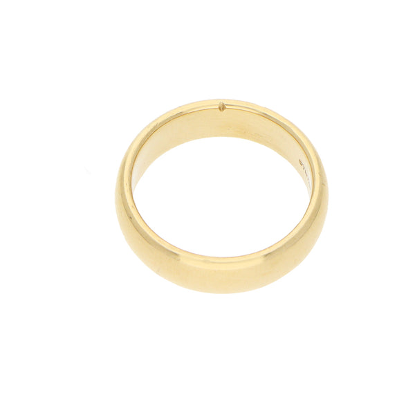 Argolla lisa firma Tiffany & Co en oro amarillo 18 kilates.