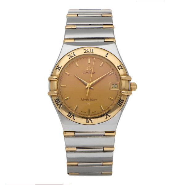 Reloj Omega para caballero modelo Constellation vistas en oro amarillo 18 kilates.