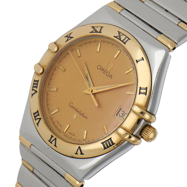 Reloj Omega para caballero modelo Constellation vistas en oro amarillo 18 kilates.