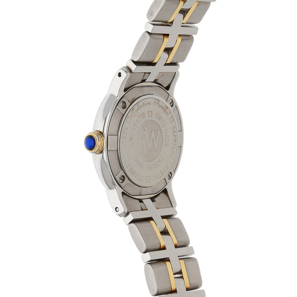 Reloj Raymond Weil para dama modelo Parsifal vistas en oro amarillo 18 kilates.