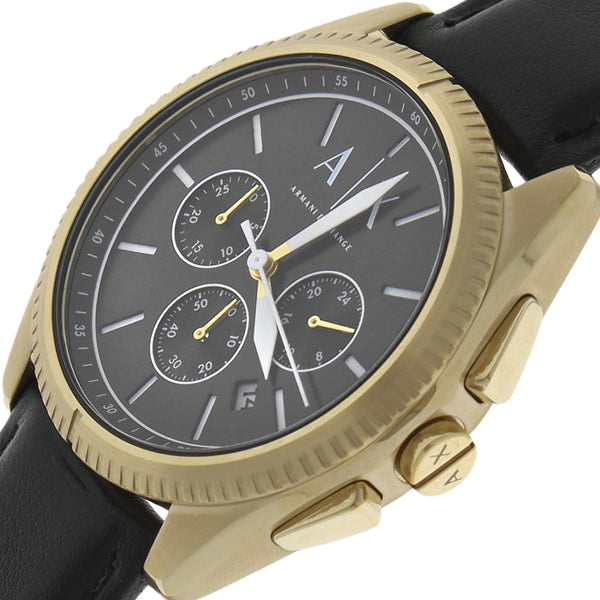 Reloj Armani Exchange para caballero en acero chapa correa piel.