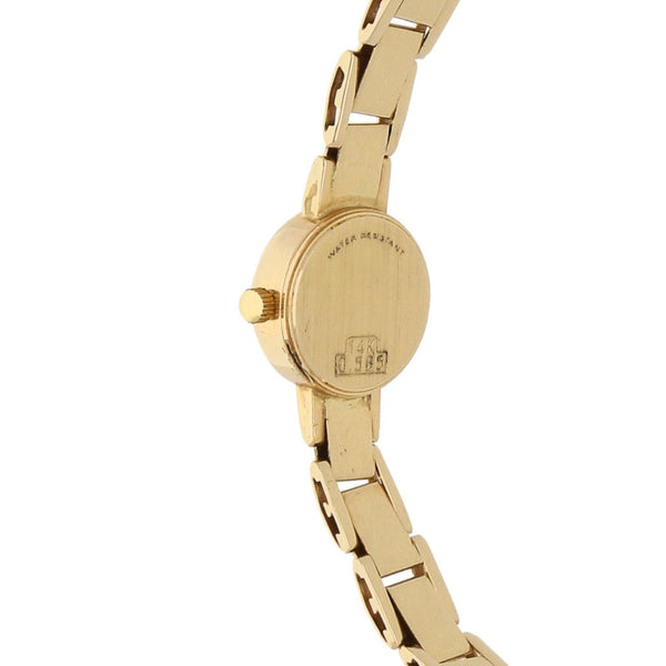 Reloj Guvier para dama en oro amarillo 14 kilates.