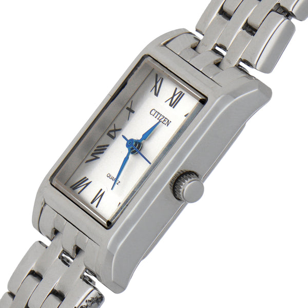 Reloj Citizen para dama en acero inoxidable.