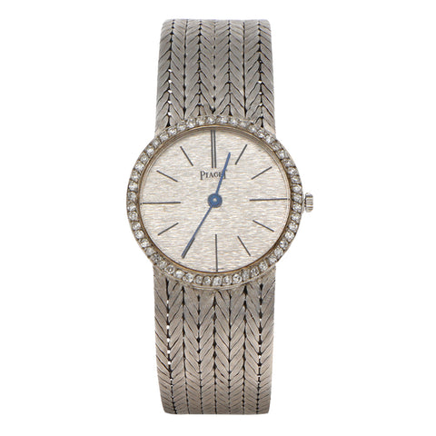 Reloj Piaget para dama modelo Dancer en oro blanco 18 kilates