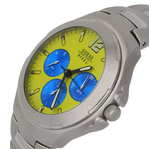 Reloj Guess para caballero en acero inoxidable.