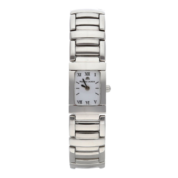 Reloj Maurice Lacroix para dama en acero inoxidable.