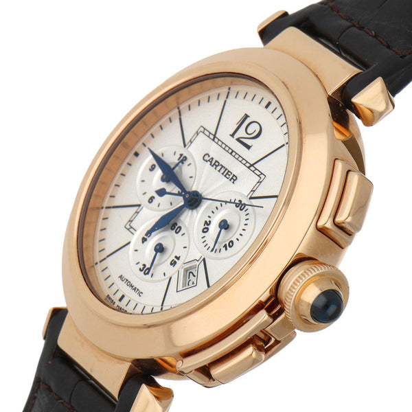 Reloj Cartier para caballero modelo Pasha de Cartier caja en oro rosa 18 kilates.