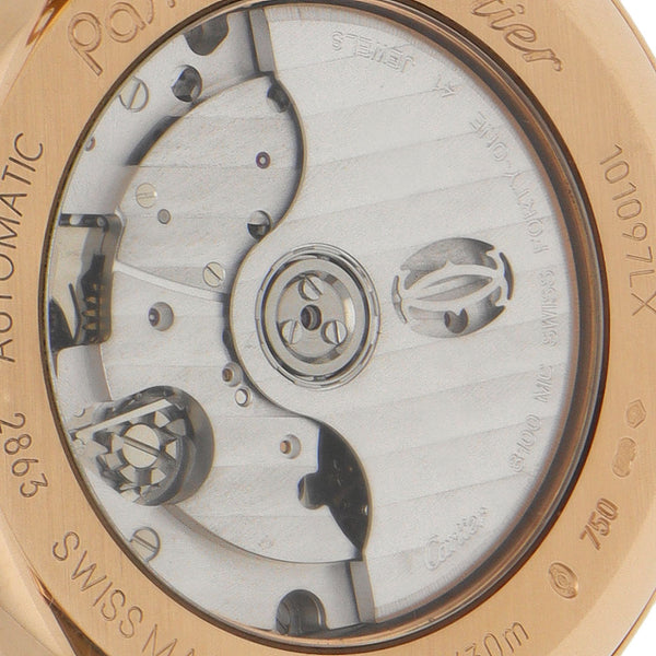 Reloj Cartier para caballero modelo Pasha de Cartier caja en oro rosa 18 kilates.