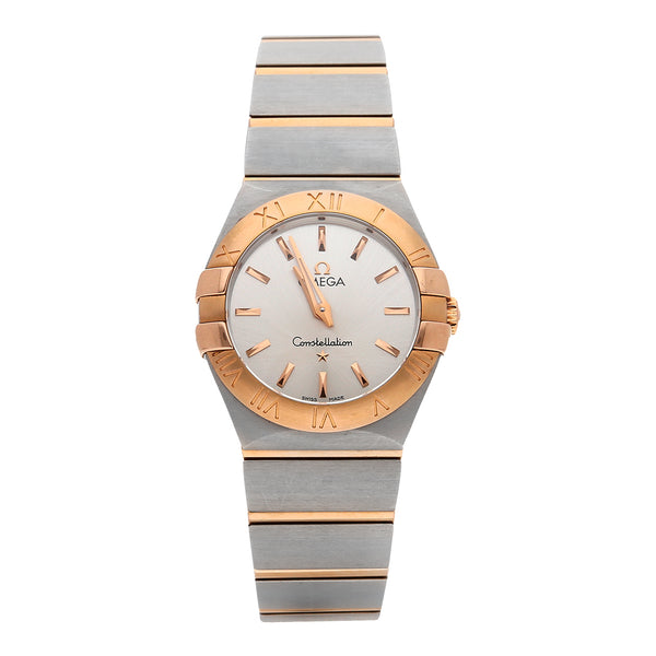 Reloj Omega para dama modelo Constellation vistas oro en amarillo 18 kilates.