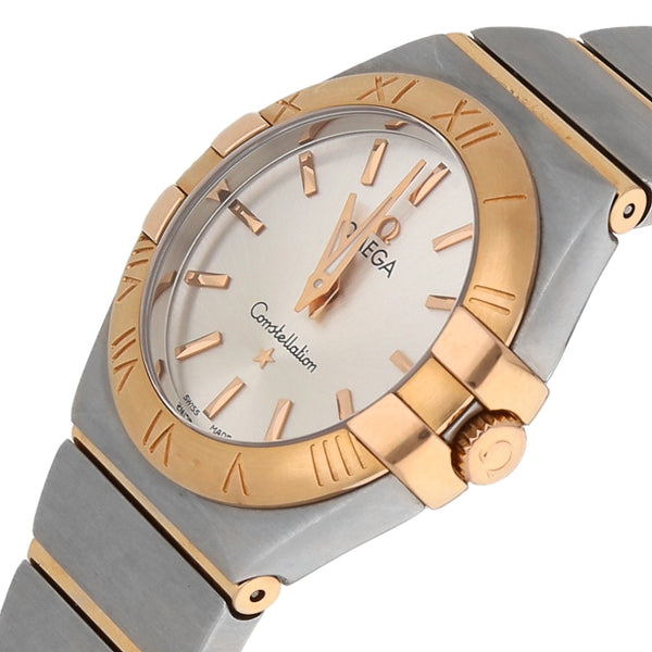 Reloj Omega para dama modelo Constellation vistas oro en amarillo 18 kilates.