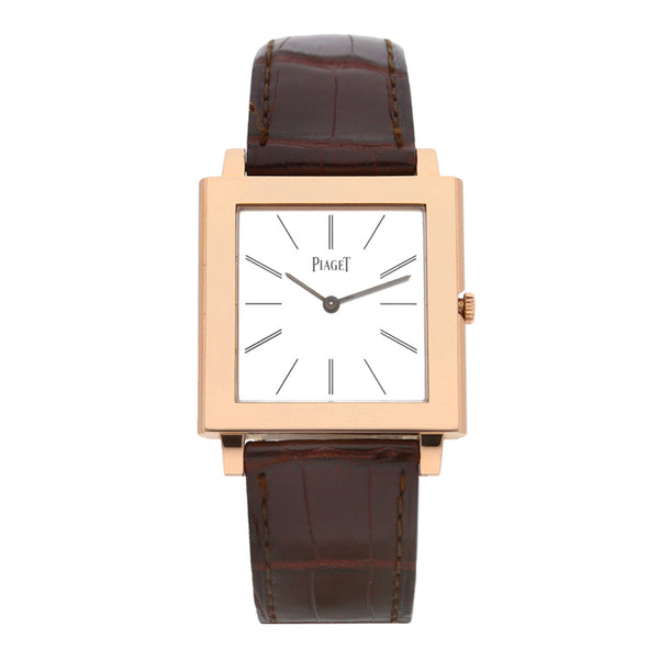 Reloj Piaget para caballero modelo Altiplano caja en oro rosado 18 kilates.